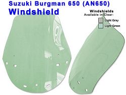 AN650 Burgman, větší o 2,5cm, čiré