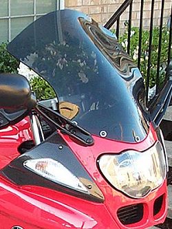 R 1100 S, široký styl, čiré